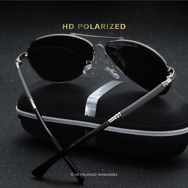 JN IMPRESSION  Kính râm phân cực nam dành cho người lái xe ô tô Kính nhìn ban đêm Chống lóa Gương phân cực chống bụi cho người đi xe đạp Kính râm lái xe