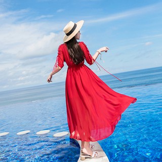 Đầm voan xòe trễ vai thời trang dành cho nữ