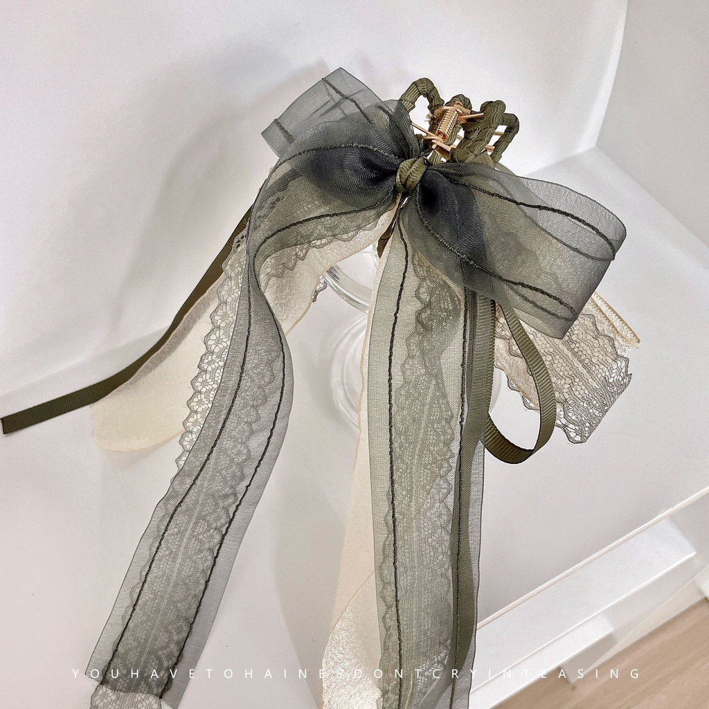 Kẹp Tóc Nơ Lưng Hình Cá Mập Phong Cách Cổ Điển Chất Lượng Cao Dành Cho Nữ