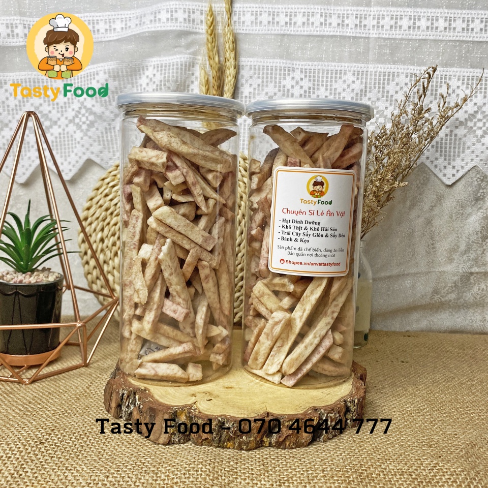 250G Khoai Môn Sấy Giòn Tasty Food | Hàng chất lượng thượng hạng | HOÀN ĐỔI 100% nếu không như mô tả