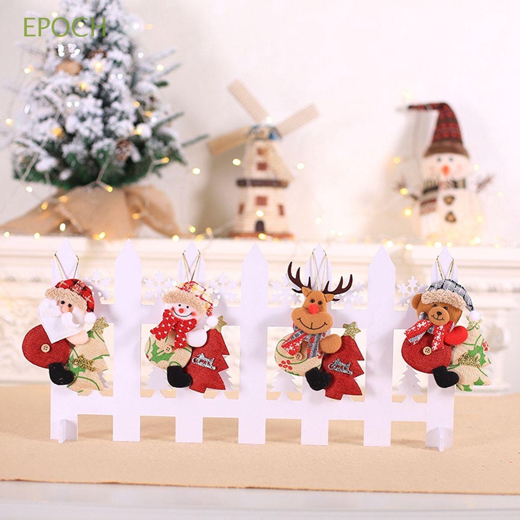 Búp bê nhồi bông treo trang trí cây thông noel dễ thương DIY