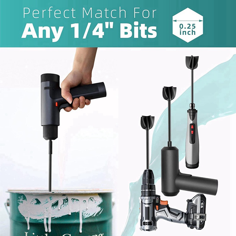 Set 4 Cây Khuấy Sơn Bằng Nhựa Epoxy Kèm 2 Thanh Nối Dài Tiện Dụng