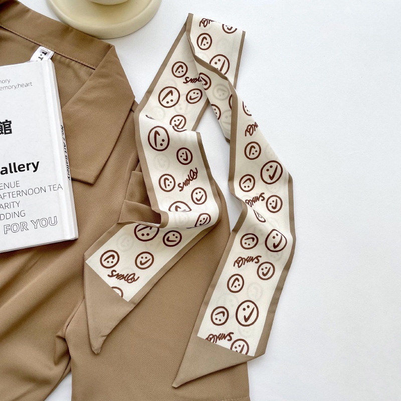 Khăn Lụa Satin Buộc Tóc Thắt Nơ Và Nơ Thời Trang Hàn Quốc Trang Trí Túi Xách