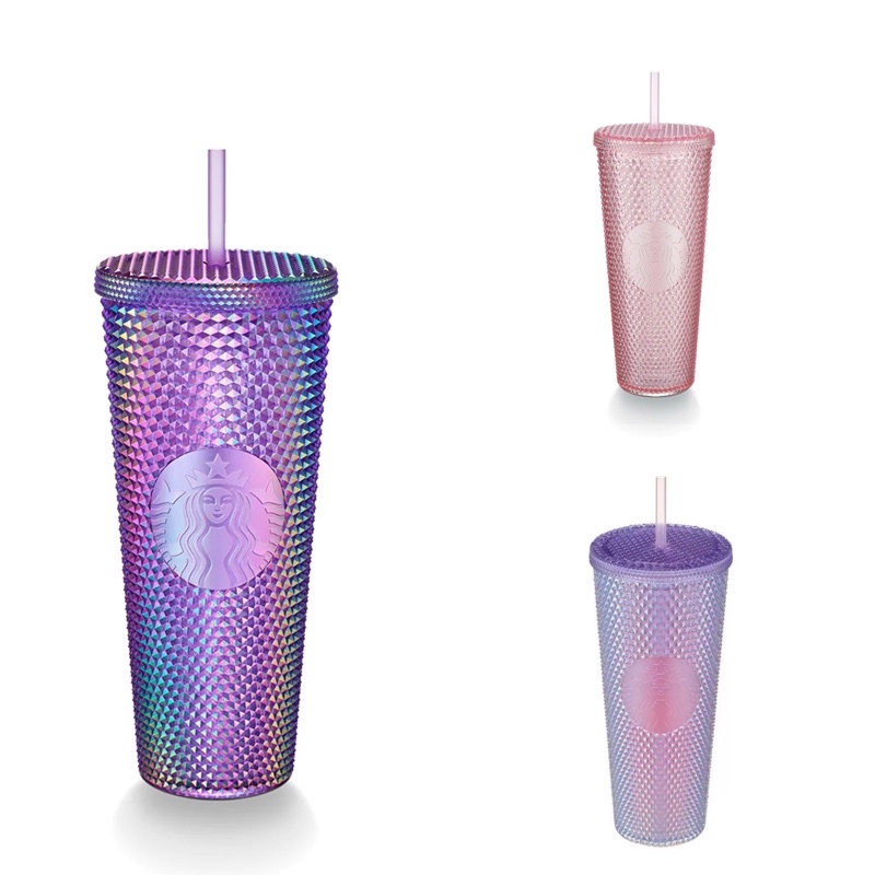Ly Starbucks Bling nhựa 2 lớp hình gai Dung tích 710ml