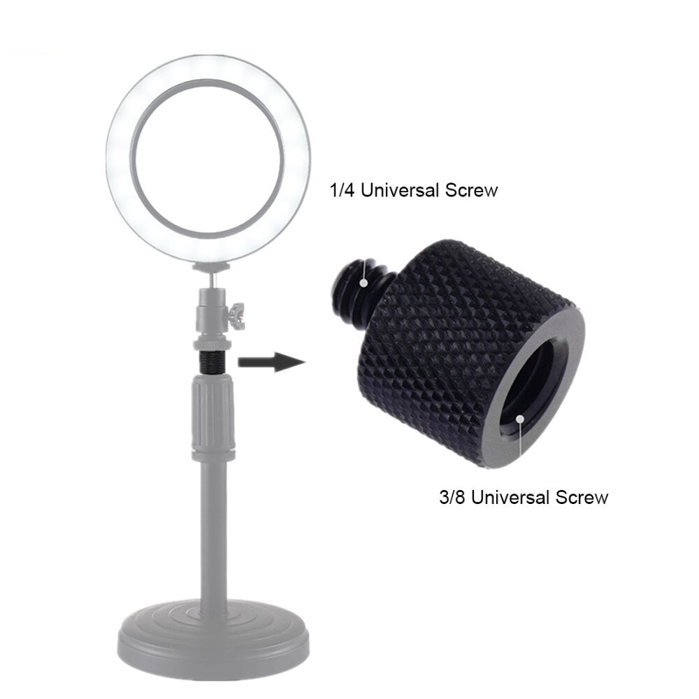 Ốc Chuyển Đổi Đầu Cắm 3 / 8 &quot;Sang Ổ Cắm 1 / 4&quot; PULUZ Bằng Đồng Thau Đường Kính 16mm Cho Giá Đỡ Ba Chân Máy Ảnh