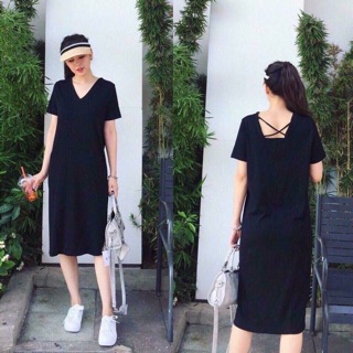 Đầm suôn thun