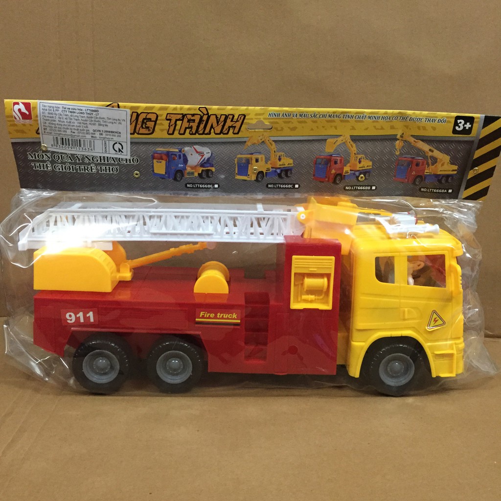 Túi Xe Cứu Hỏa 911 - LTT688D đồ chơi bé trai