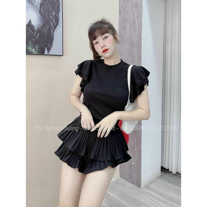 [HCM][FREE SHIP] áo len tăm tay cánh tiên cổ cao chất vải dày dặn hàng quảng châu bao chất chuẩn shop❤️⭐️❤️SA045