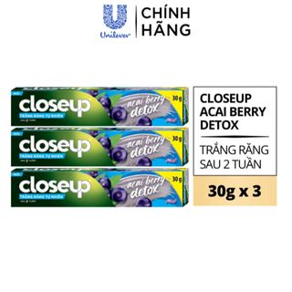  Combo 3 Kem đánh răng Closeup 30g (mẫu ngẫu nhiên)