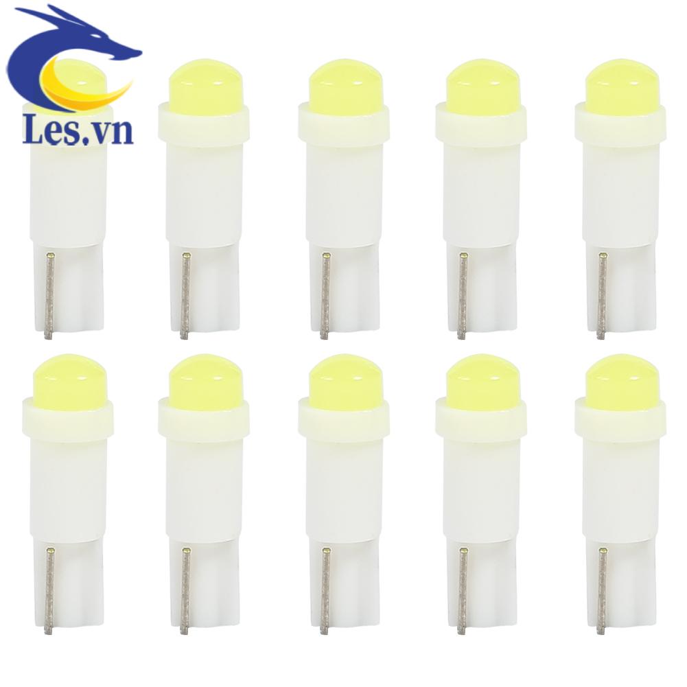 Set 10 Bóng Đèn LED T5 3D COB Cho Xe Hơi
