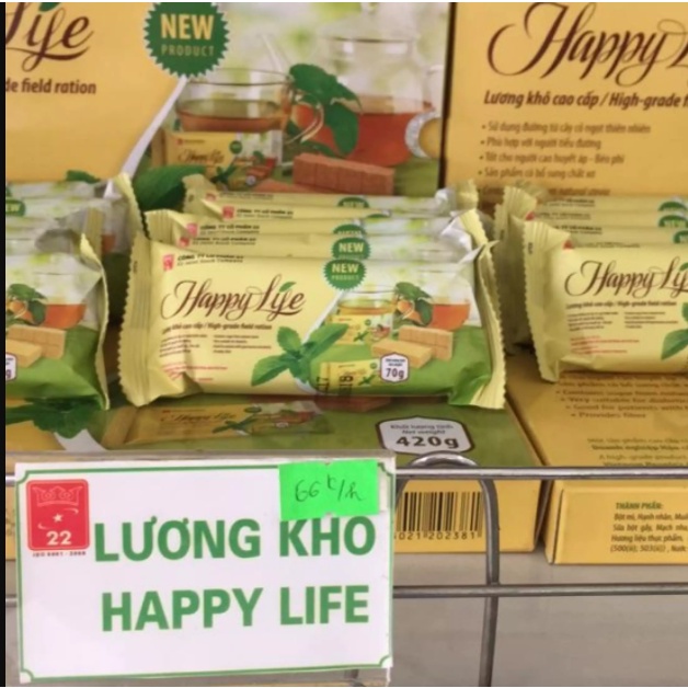 LƯƠNG KHÔ ĂN KIÊNG HAPPY LIFE ( TIỂU ĐƯỜNG, BÉO PHÌ, CAO HUYẾT ÁP, TIM MẠCH) 420G/ HỘP 6 GÓI