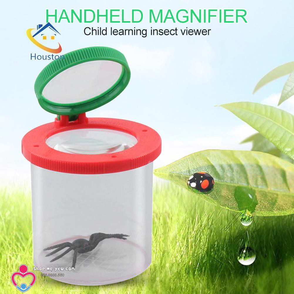 Hộp đựng quan sát côn trùng - Đồ chơi giáo dục cho bé - có Kính Lúp 3 / 6x