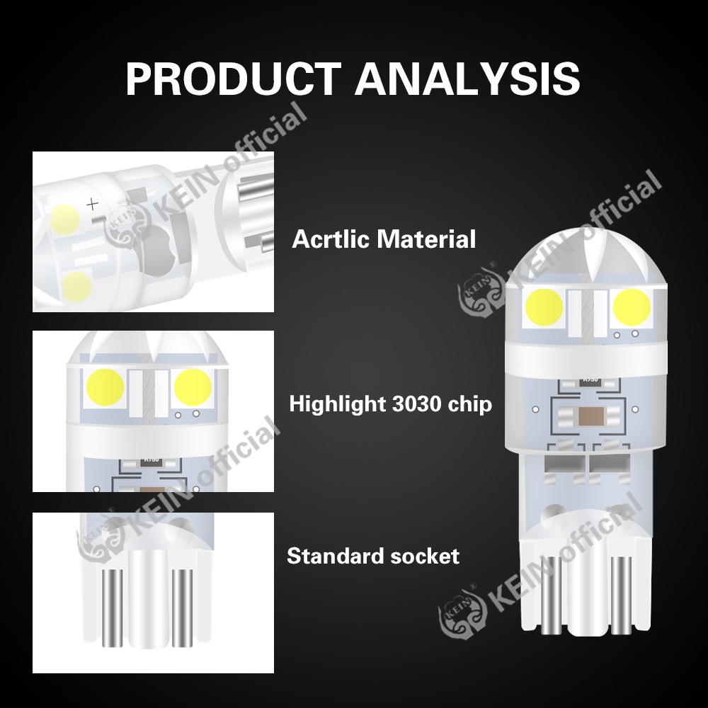 Đèn LED Làm Biển Số Xe DC12V-24V T10 W5W 194 168