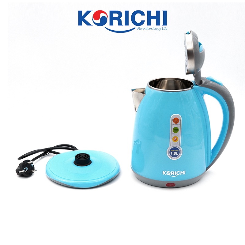 Ấm siêu tốc hai lớp Korichi - KRC-5182 - 1.8L 1500W - Bảo hành 12 tháng