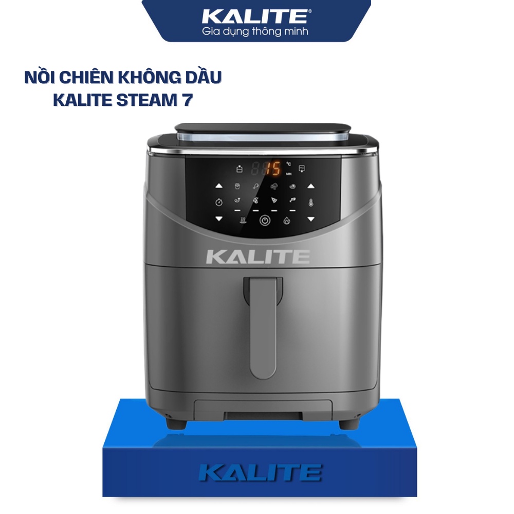 [Mã ELHADEV giảm 4% đơn 300K] Nồi chiên hơi nước Kalite Steam 7 1700W dung tích 7L chiên hấp 2in1 hàng chính hãng