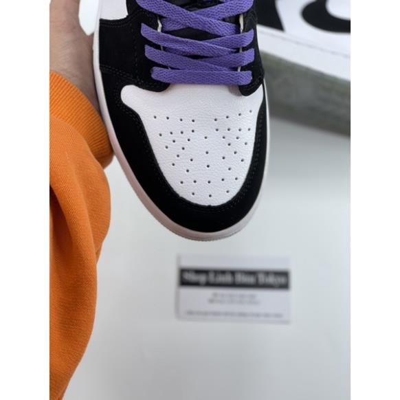 Giày jodan low Black tím + hộp