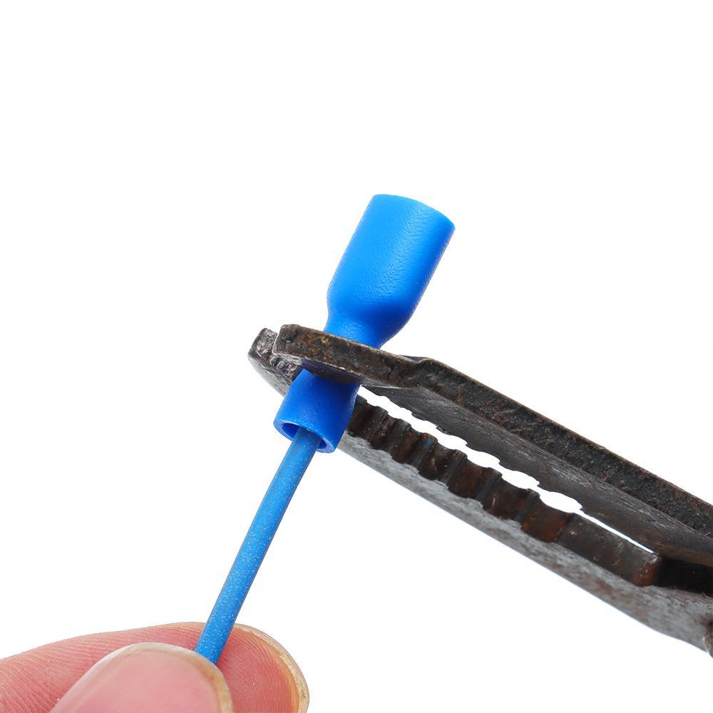 KUNHEV Set 50 Đầu Nối Dây Cách Điện Tự Động 6.3mm Màu Đỏ / Xanh Dương / Vàng