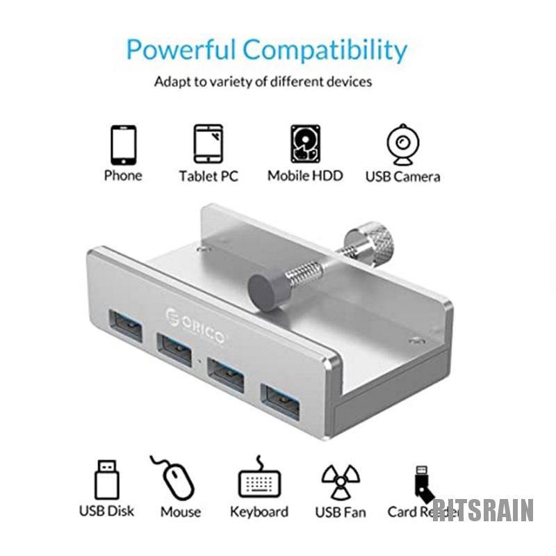 ORICO Bộ Chia 4 Cổng Usb 3.0 Cho Laptop, Kích Thước 10-32mm | BigBuy360 - bigbuy360.vn