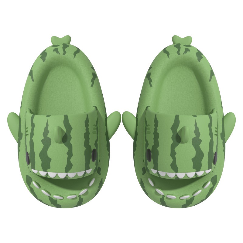 Dép Đi Trong Nhà Đế Dày Chống Trượt Hình Dép Cá Mập Dưa Hấu Cá Mập Nhỏ Độc Quyền Thời Trang Mùa Hè Cho Nam Và Nữ