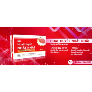 Combo 3 hộp Hoạt Huyết Nhất Nhất (Cam kết chính hãng)