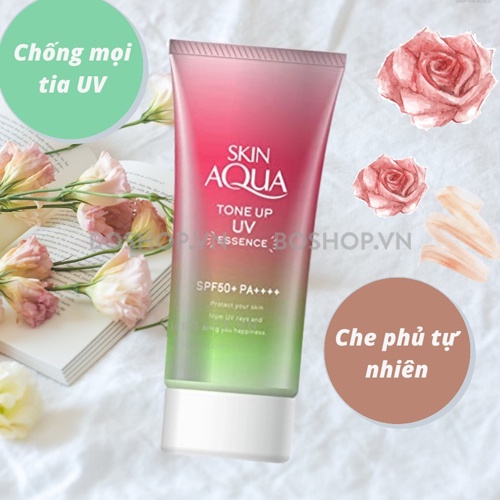 TUÝP KEM CHỐNG NẮNG SKIN AQUA TONE UP BẢN LIMITED HOA ANH ĐÀO