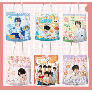 Tnt tfboys túi vải in hình thời đại thiếu niên đoàn dịch dương thiên tỉ vương nguyên vương tuấn khải