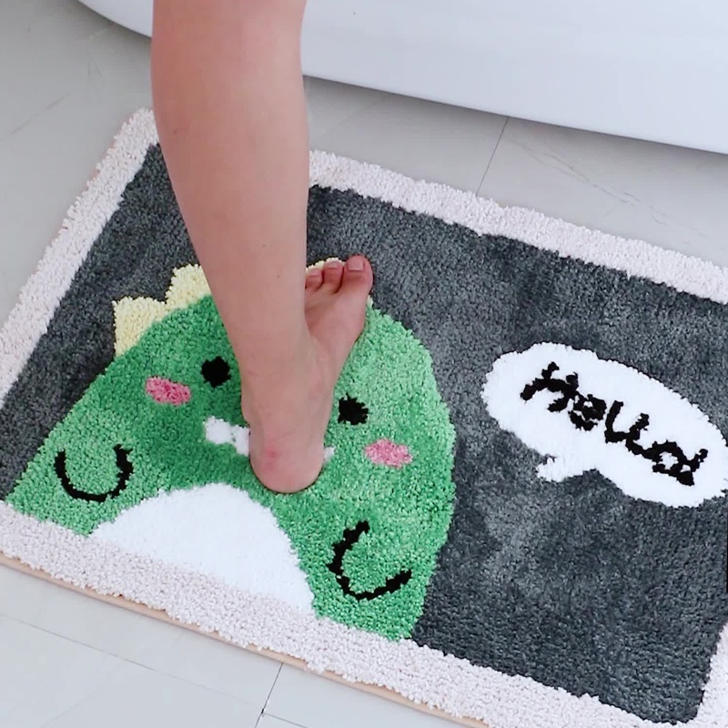 Thảm Chùi Chân Siêu Thấm Nước Cao Cấp Dễ Thương Cho Phòng Tắm