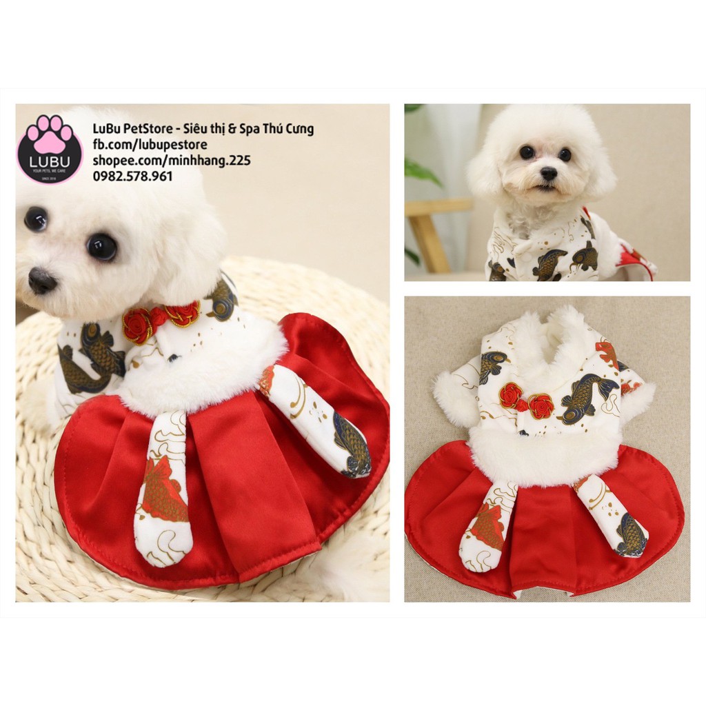 [Mã 252FMCGSALE giảm 8% tối đa 100k đơn 500K] Váy Hanbok đáng yêu cho thú cưng