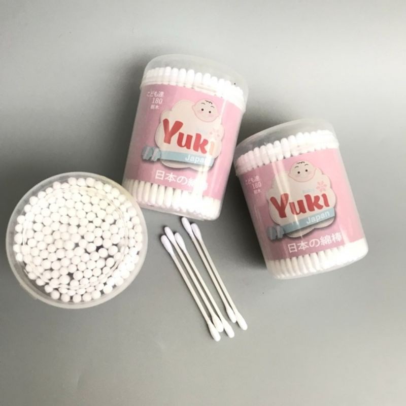 Hộp Tăm bông ngoáy tai Yuki Nhật Bản Cho Bé