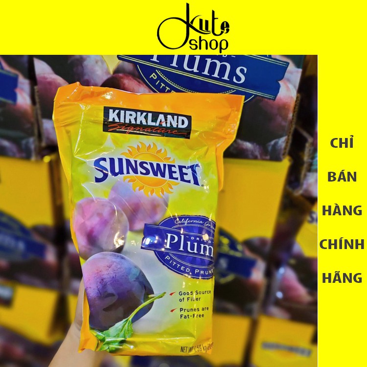 (DATE 09/2021) Quả mận sấy khô Kirkland Sunsweet Plums gói 1.59kg