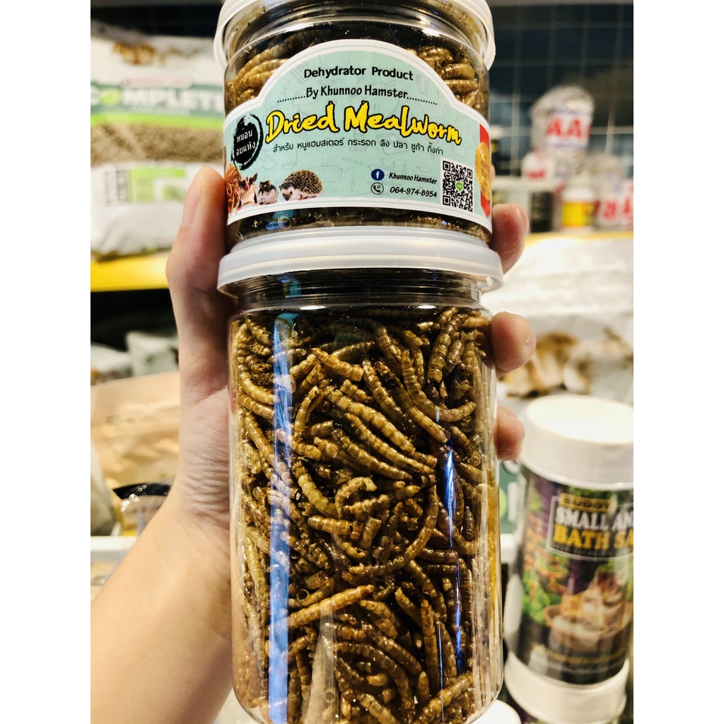 Côn trùng sấy khô thơm ngon,chất lượng made in Thailand  hũ to dành cho Hamster,Sóc bay,nhím...