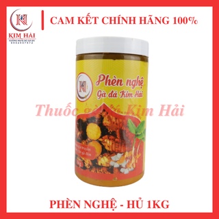 Phèn Nghệ gà đá Kim Hải-Lọ 1kg -Giúp dày da,đỏ da,tải đòn tốt cho chiến kê.