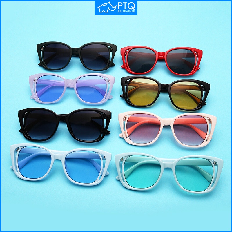 Kính Mát PTQ Gọng Đôi Phong Cách Retro Thời Trang Cho Nam Nữ