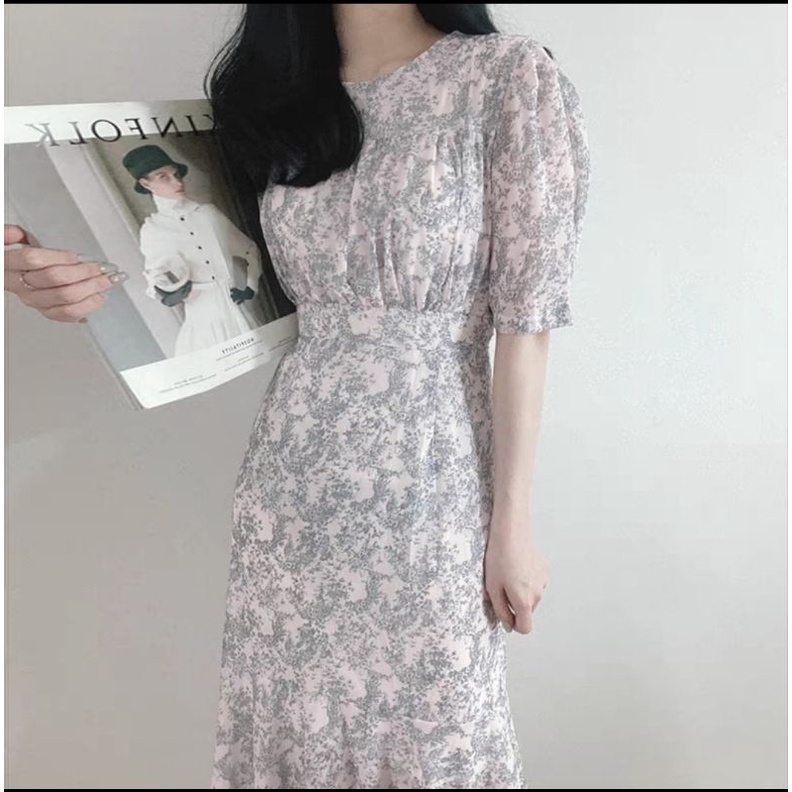 Váy hoa mặc đi làm Quảng Châu