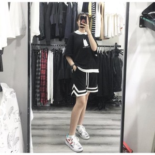 Quần short V 2 line