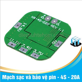 Mạch sạc và bảo vệ pin - 4S - 20A