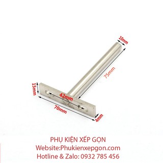 CHỐT ÂM CHỮ T ĐỠ KỆ TREO TƯỜNG 7.5CM 2 CÁI