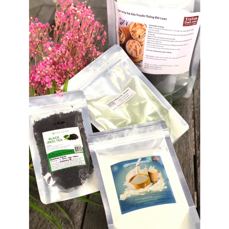 Set trà sữa truyền thống 100% chuẩn vị Đài Loan