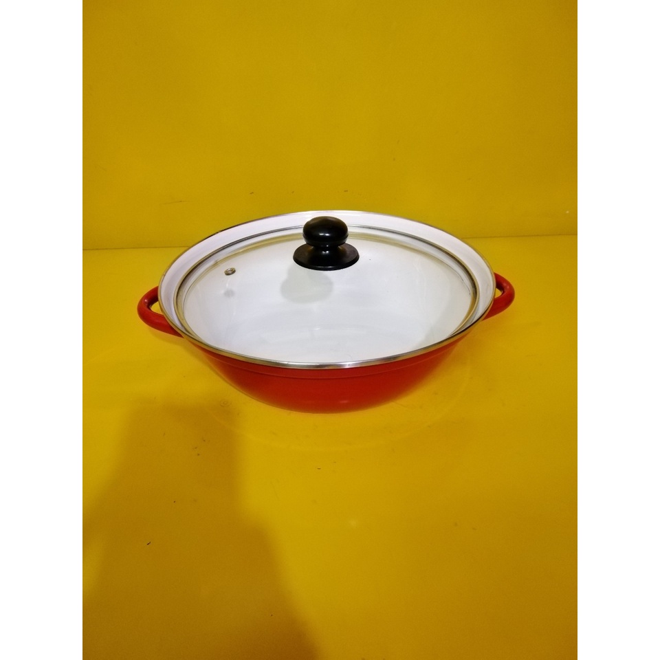 Nồi lẩu men nội địa Nhật, size 29cm, cao 8.5cm (mã 731), Dùng được bếp từ