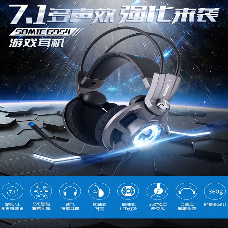 Tai nghe USB sound 7.1 chụp tai chuyên game Somic G954