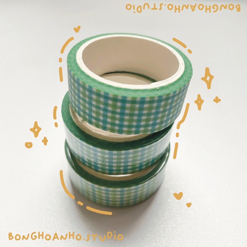 Bonghoanho_studio | washi tape | chủ đề sọc màu sắc dễ thương