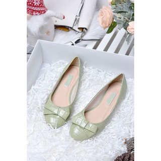 Giày búp bê vân rắn Merly 1294