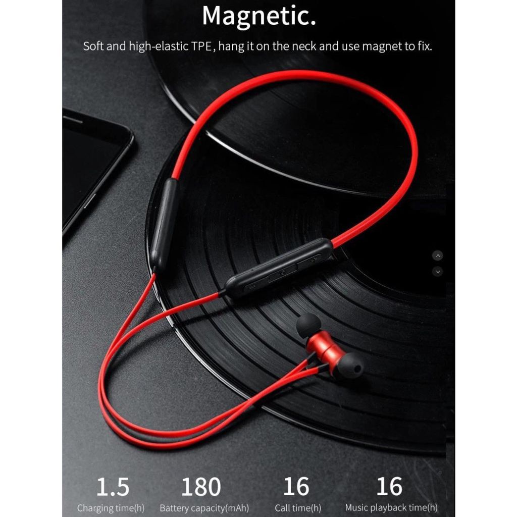 Tai Nghe Thể Thao Bluetooth ES29 | Chính Hãng Hoco | Pin Cực Trâu 16h | Siêu Bền_Âm Thanh Ấm_BH Đổi Mới 12