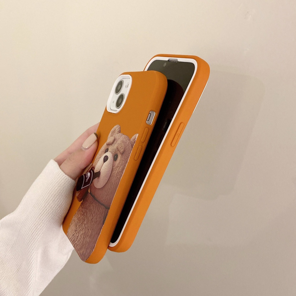 Ốp Điện Thoại Ba Trong Một Hình Gấu Dễ Thương Cho for iPhone13Pro for iPhone12Pro 7p for iPhone12 11 13Promax 12Promax