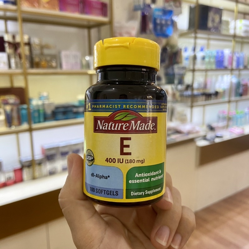 Vitamin E 400 IU Nature Made Hàng Mỹ