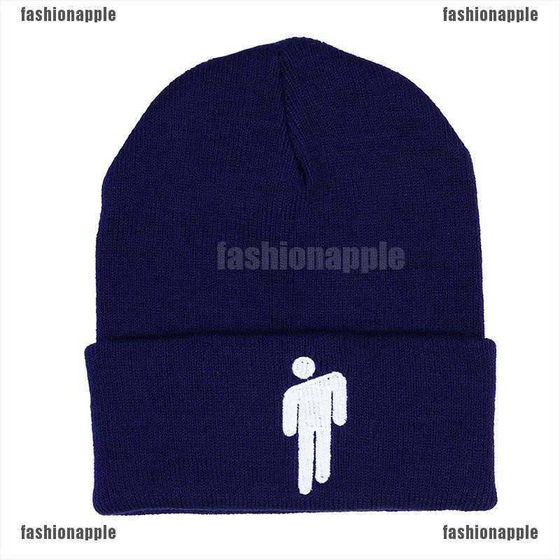 Mũ Beanie Dệt Kim Thêu Hình Billie Eilish Cá Tính
