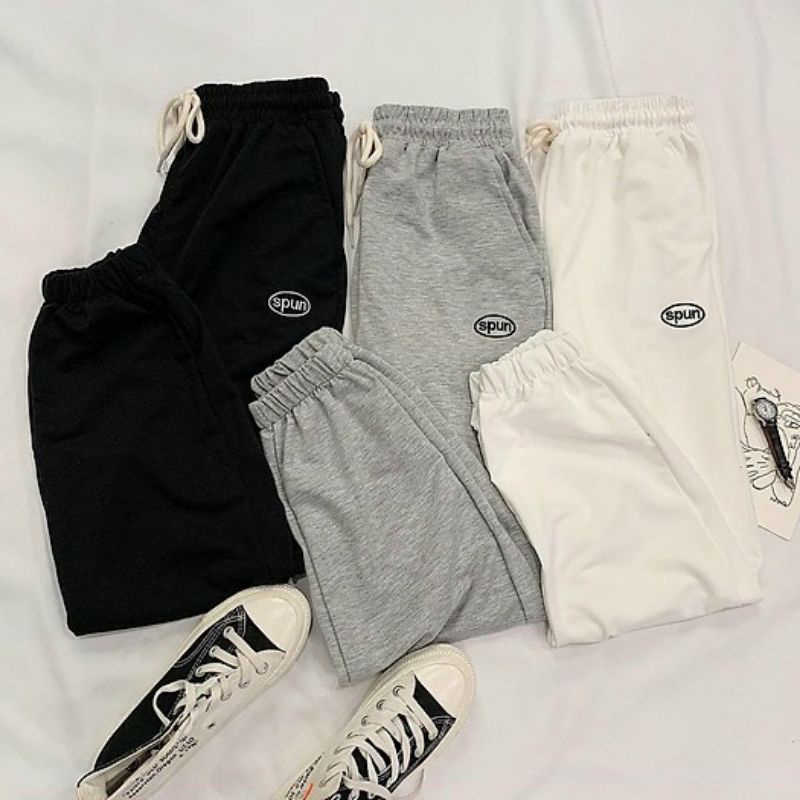 Quần boom thêu unisex nam nữ