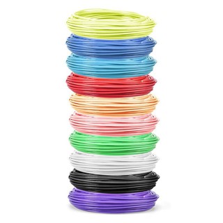 10 Piece Printer Filament for 3D Print Pen Multicolor Pack 1.75mm