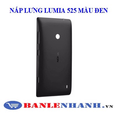 NẮP LƯNG LUMIA 525 MÀU ĐEN