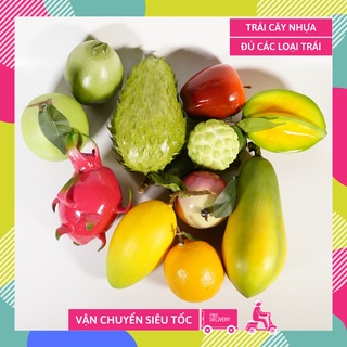 Trái cây giả trang trí thờ cúng, hoa quả giả trưng bày bàn tiệc, hàng quán - Loại cao cấp đặc ruột, giống thật 99.99%